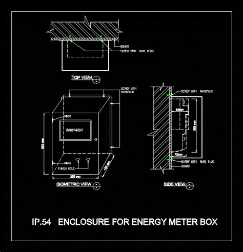 exterior electrical box drawing detail autocad|cad drawings for sale.